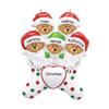 Resin Christmas Brown Bear Pendant Cartoon Christmas Tree Decoration DIY Name Pendants  New Year