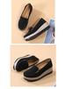 Frühling/Herbst Damen Slipper Plateauschuhe: Größen 35-43, Übergröße, Lässige Mama-Schuhe mit dicker Sohle