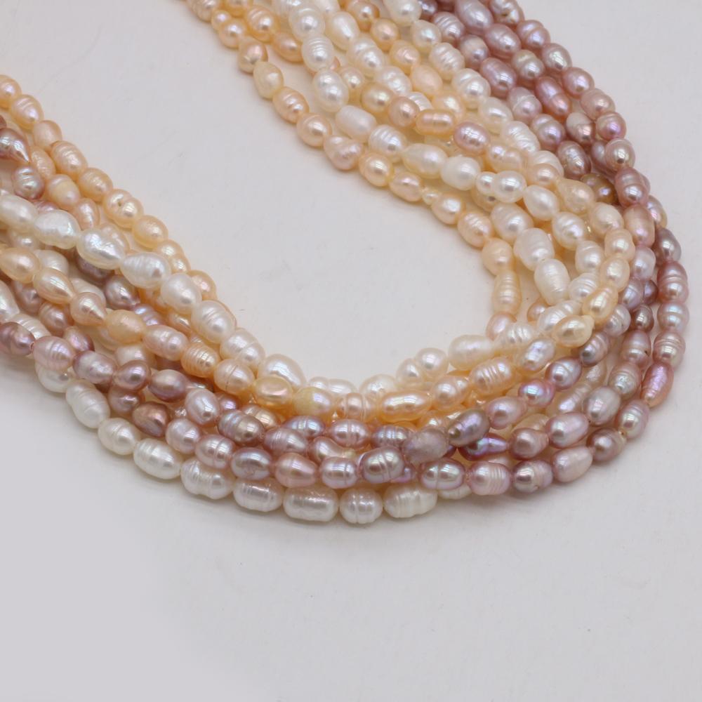 1String, Fashion Women Natural Freshwater Pearl Beads, 4-5mm, for Jewelry Making DIY Crafts, Luxury Bulk Gifts 36cm