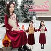 Girls' Chinese-Style Winter Dress Set: Cross-Border Long Sleeve Vest Two-Piece New Year's Outfit