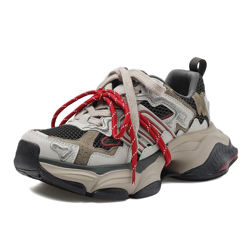 

New platform dad shoes autumn sports and leisure bundled heightened and comfortable 35 темно-зеленого