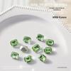 Moonlight Nail Art Diamond Decorations - 10 Pieces: Rectangle, Octagon, Square, Pointed Bottom Designs