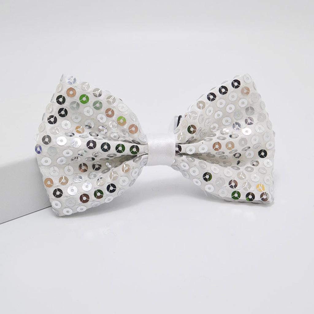 Shimmering Suspenders and Bowtie Set for Men with Metal Clip Comfortable and Popular Costume Braces for Party Gathering
