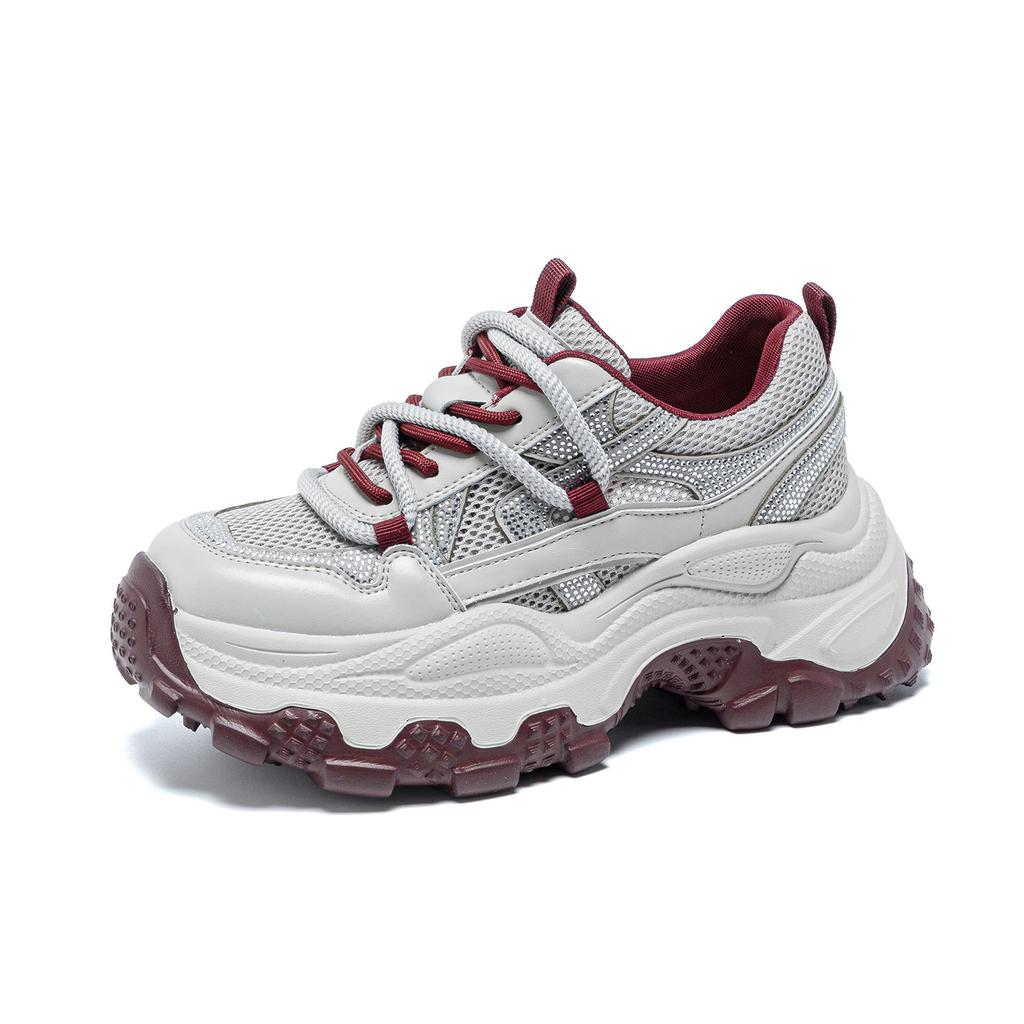 Mesh dad shoes women's platform muffin spring 2026 new versatile height-increasing casual women's shoes