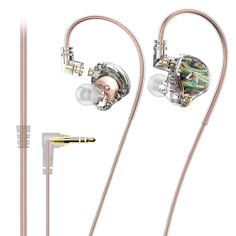 In-Ear Wired Hi-Fi Ear-Hook Headphones for Mobile, Singers, Gaming, Streaming, Studio Monitors, Sound Cards, In-Ear Monitors