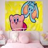 Pink Cute KKirbyes Printed Large Wall Tapestry Art Science Fiction Room Home Decor Decor Blanket