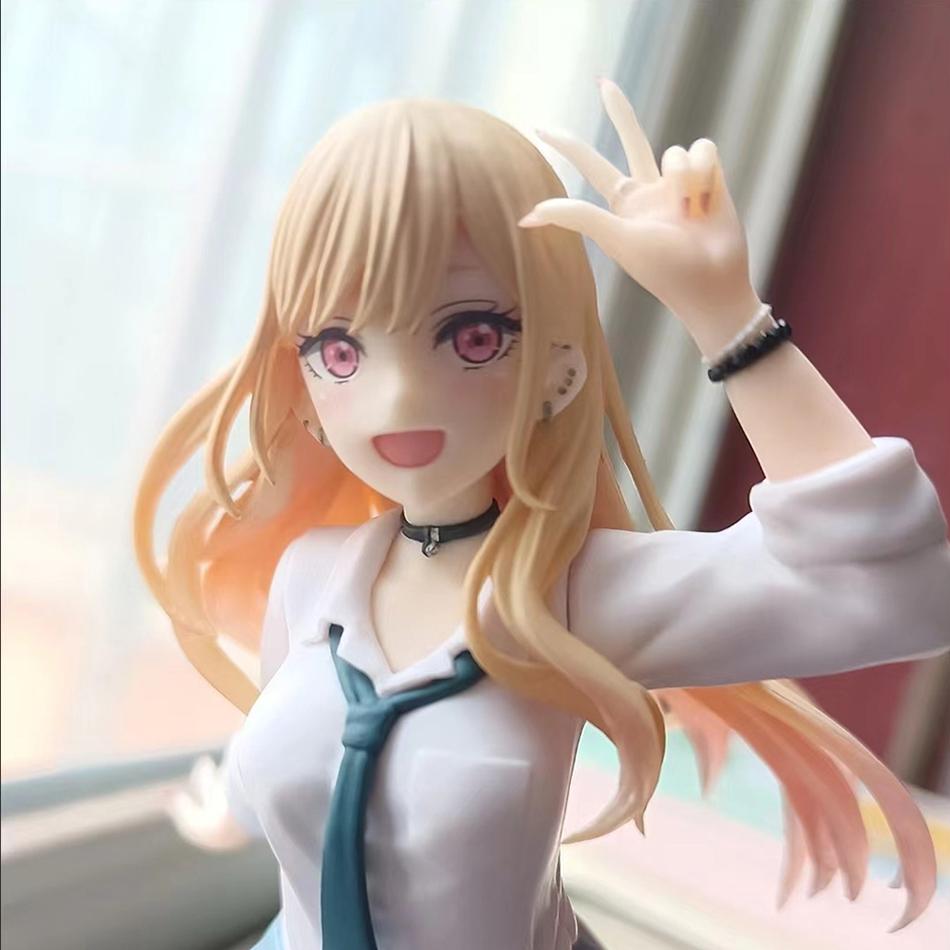 18CM My Dress-Up Darling Anime Model Kitagawa Marin Action Figure School Uniform Dress-Up PVC Standing Figure Toy Doll Kid Gifts Premium Quality
