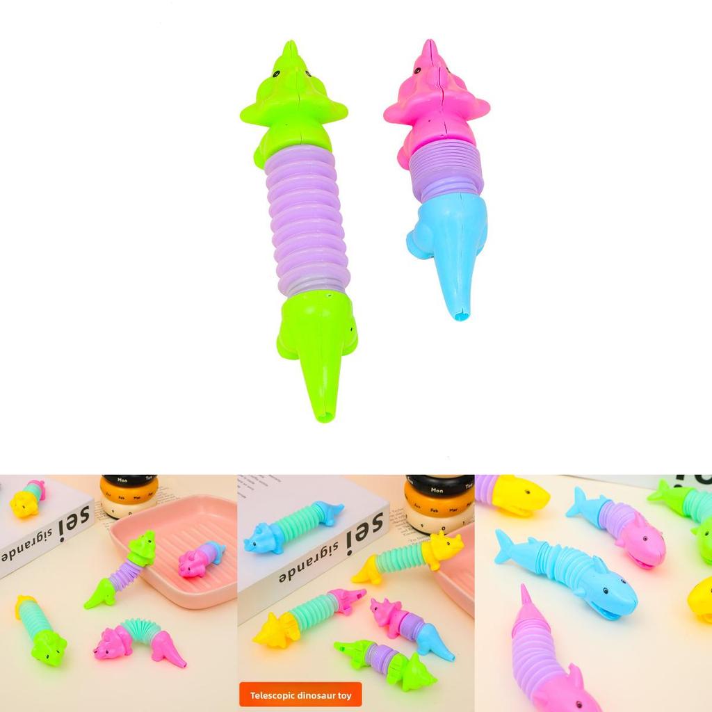 Dinosaur Shark Stretching Tube Toy With Stress Relief Animal For Kids