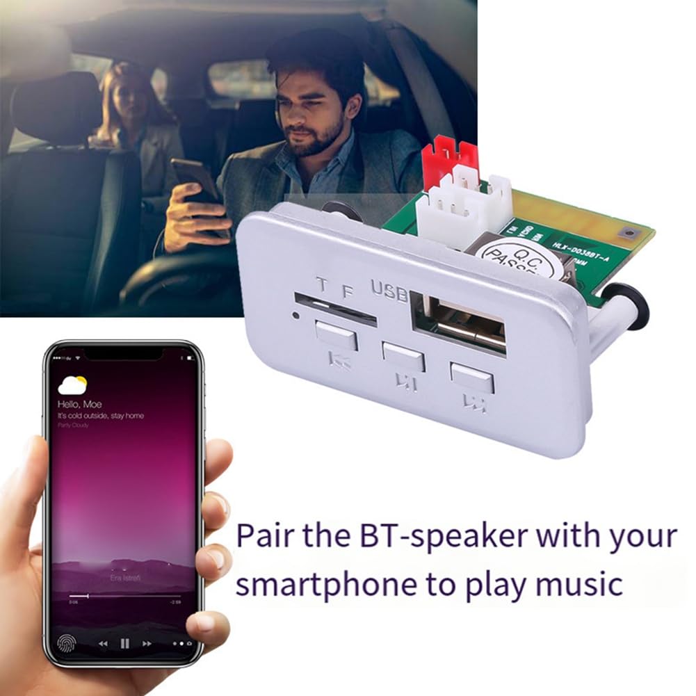 Inscriptions Bluetooth 5.0 MP3 WMA APE Decode Board Car Audio USB TF FM Radio