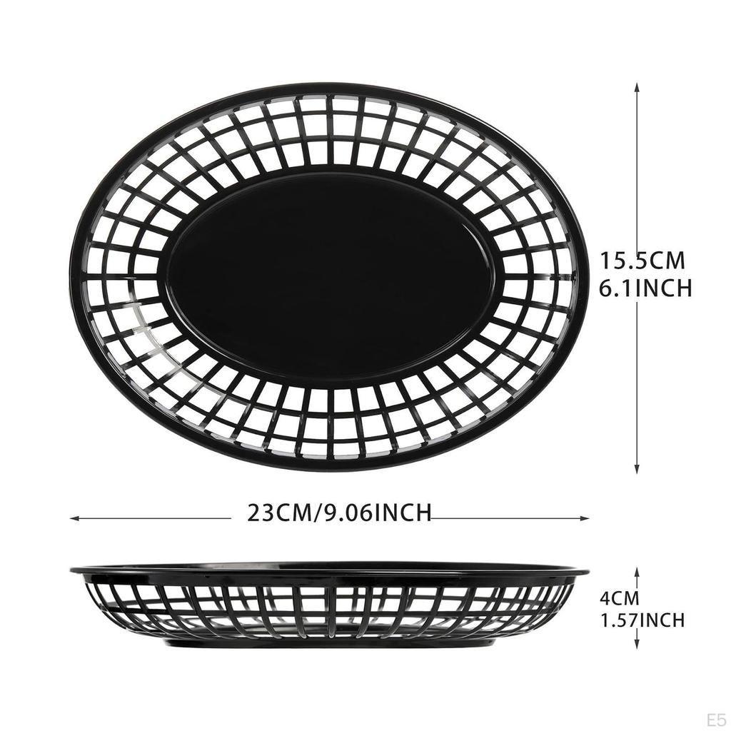 24 Pieces Fast Food Baskets Serving Tray Bread Fry for Crafts
