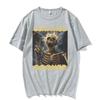 Divertente Maglietta Grafica Meme Scheletro Certificato Gooner Abbigliamento Vintage Gotico Umorismo Maglietta a Maniche Corte 100% Cotone Maglietta