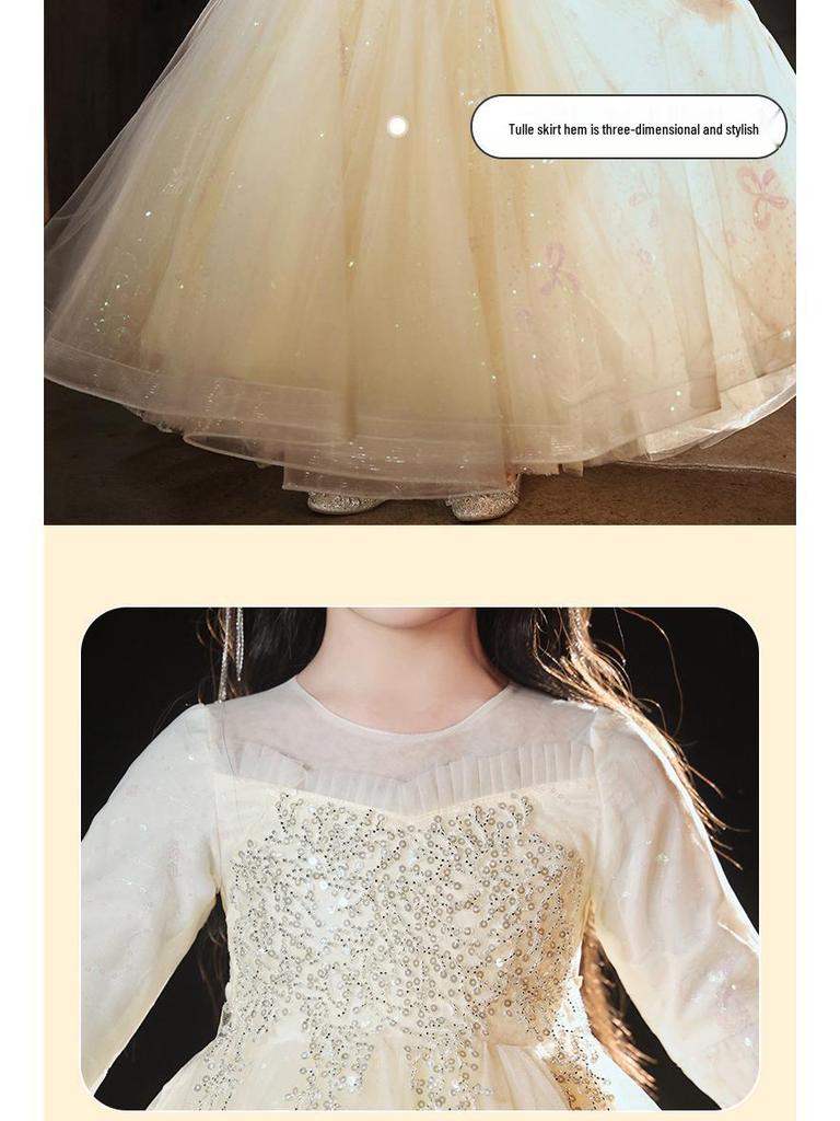 Rochie de lux pentru domnișoara de onoare - Rochie de prințesă pentru ziua de naștere și nuntă pentru spectacole de pian