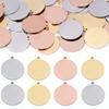 10PCS Stainless Steel Charms for Jewelry Making Coin Disc Charm Round Stamping Blank Tags Setting For Bracelet Pendant Wholesale