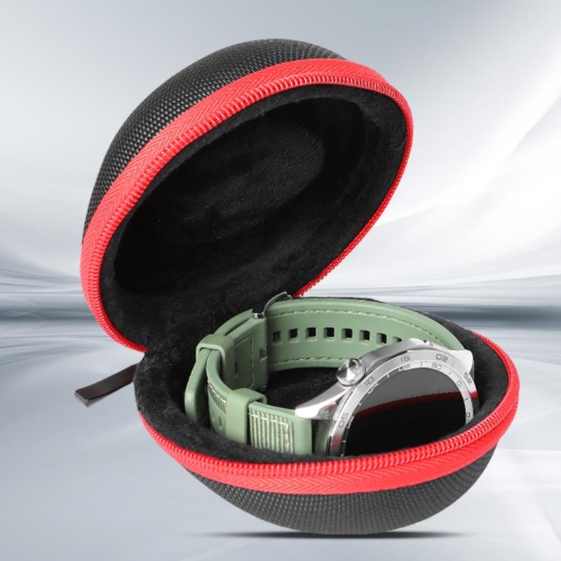 Portable Watch Storage Box Waterproof Unique Travel Carrying Case Bag With Soft Lining Fit for Smartwatch Wristwatch Box