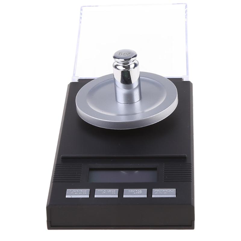 Balance Milligramme 20g / 0,001g avec Pince Plateau Poids de Calibration Alimentée par Pile