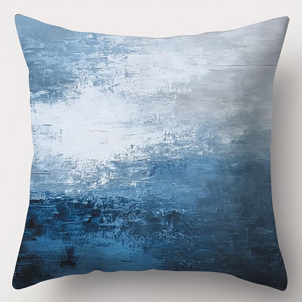 Abstract Art Pillowcase Blue and White designSuitable for Sofa Car Bedroom Decorative Cushion Cover Pillow Cover