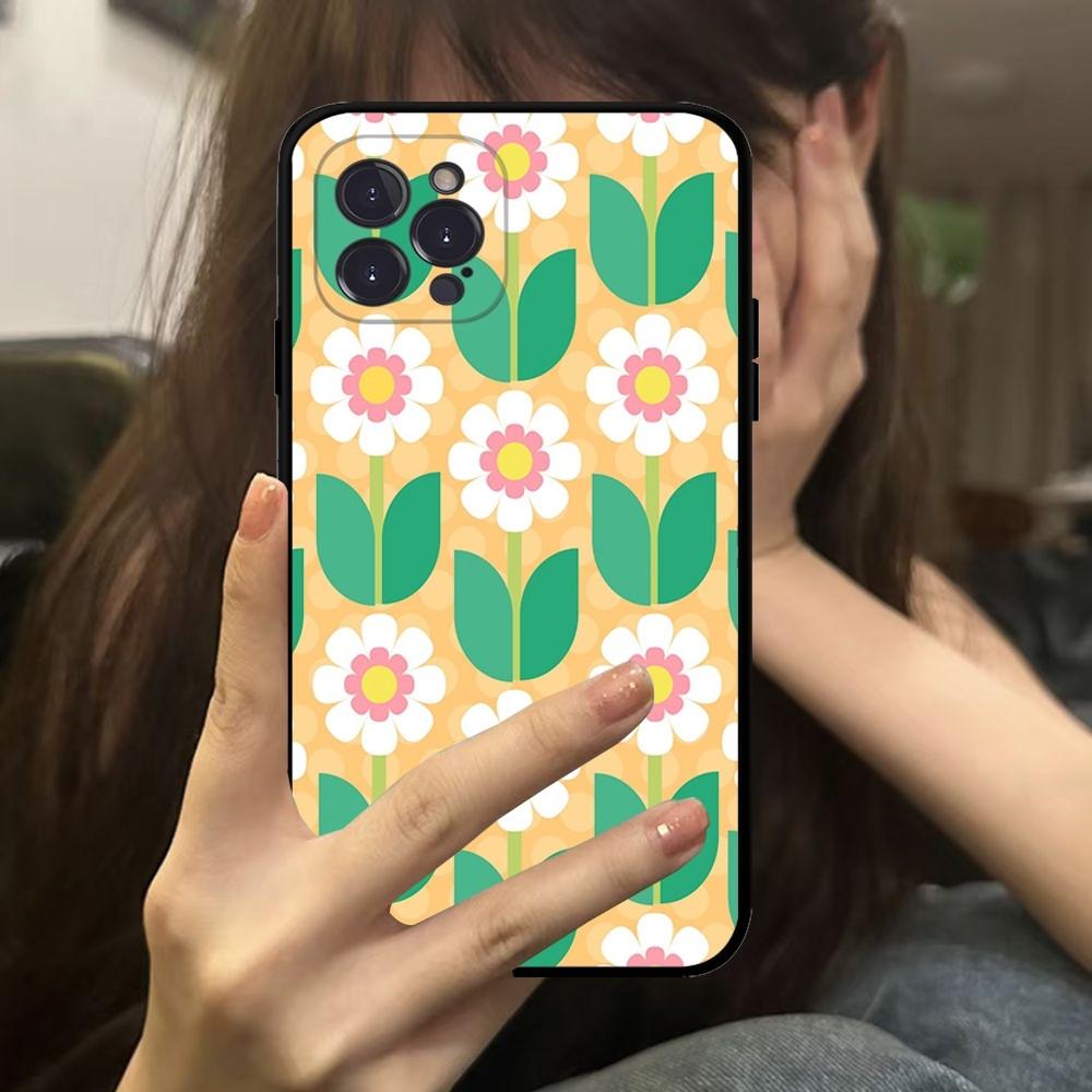 Daisy Flowers Phone Case For IPhone 16 15 14 11 12 13 Mini Pro XS Max Cover 6 7 8 Plus X Funda Shell