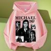 Michajackson Bad Album Print Kids Hoodie, Unisex, Vintage Hip Hop Pullover Hooded Sweatshirt, Casual Streetwear Top
