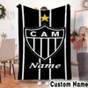 Custom Name Team Spirit Cam Unity Throws Blanket Flannel Blankets for Couch Bed Gifts for Men Women Picnic blanket Christmas fan gifts