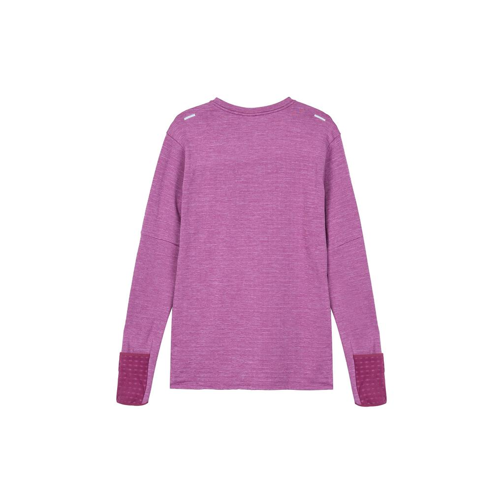 Nike Solid Color Sport Crew Neck Long Sleeve T-Shirt Men Tops Purple DD5650-653