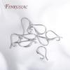 18K Gold Plated Ear Wire with Outside Loop Rhodium Plated Earring Hooks Earwire Fittings DIY Earrings Jewelry Accessories