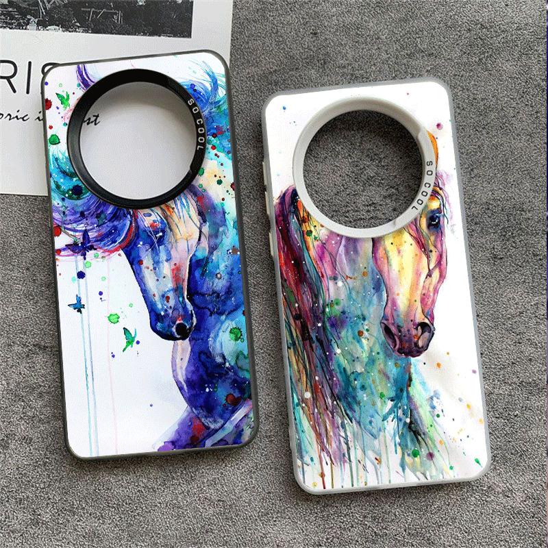 Oil Painting Horse Soft Phone Case for Xiaomi Redmi Note 13 14 15 Pro Plus 12S 12 11S 11 11T 10S 10 Shockproof Cover Back Shell