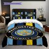 Manchester City Pride Three-piece set (1 * duvet cover + 2 * pillowcase, without core) 2DFlat Christmas birthday gift Duvet cover and pillowcase