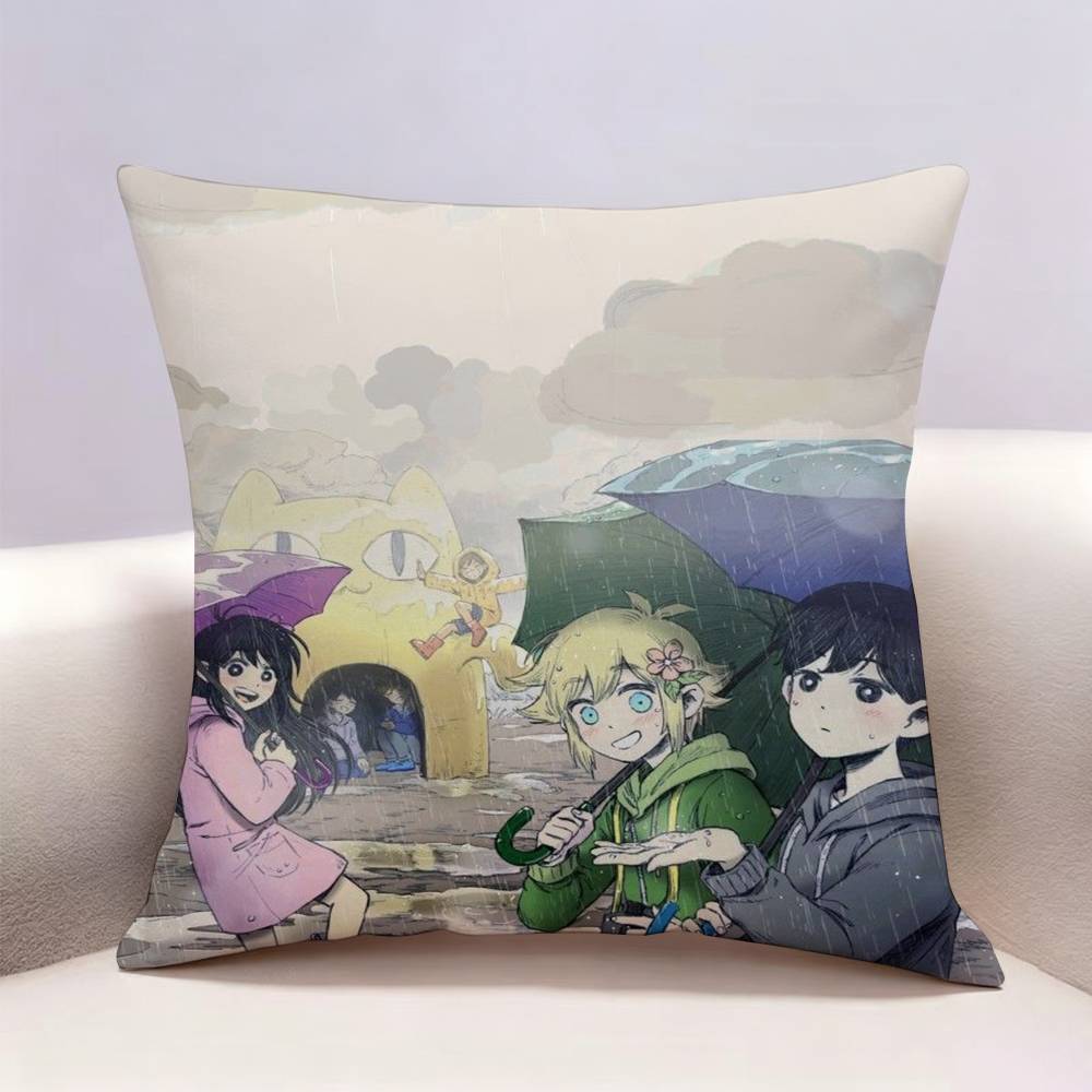 OOmori Game Doublesided Print Pillow Case Pattern Printed Pillowcase For Living Room Sofa Cushion Cover