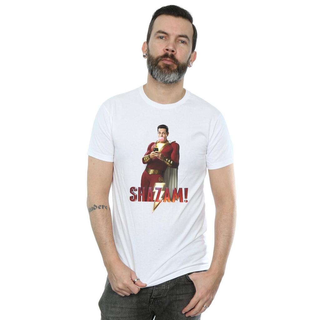 DC Comics Camiseta Masculina Shazam Chiclete