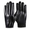 Men's thermal leather gloves autumn and winter leather velvet cold-proof outdoor riding driving windproof waterproof gloves