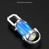 Multifunctional Waterproof COB Keychain Light - Outdoor Portable Emergency Black Flashlight