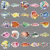 50PCS Waterproof Cartoon Fish Stickers: Marine Life & Underwater Animals for Water Bottles, Journals, and Storage Boxes