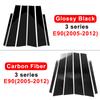 Carbon Fiber Car Window B-Pillar Trim Sticker For BMW F30 E46 E90 G20 318i 325i 320i 328i Door Pillars Wrap Film