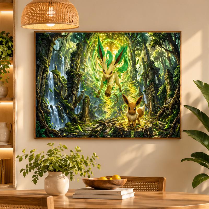 5D Diamond Painting Leafeon DIY Full Drill Diamond Art Kit Home Decoration