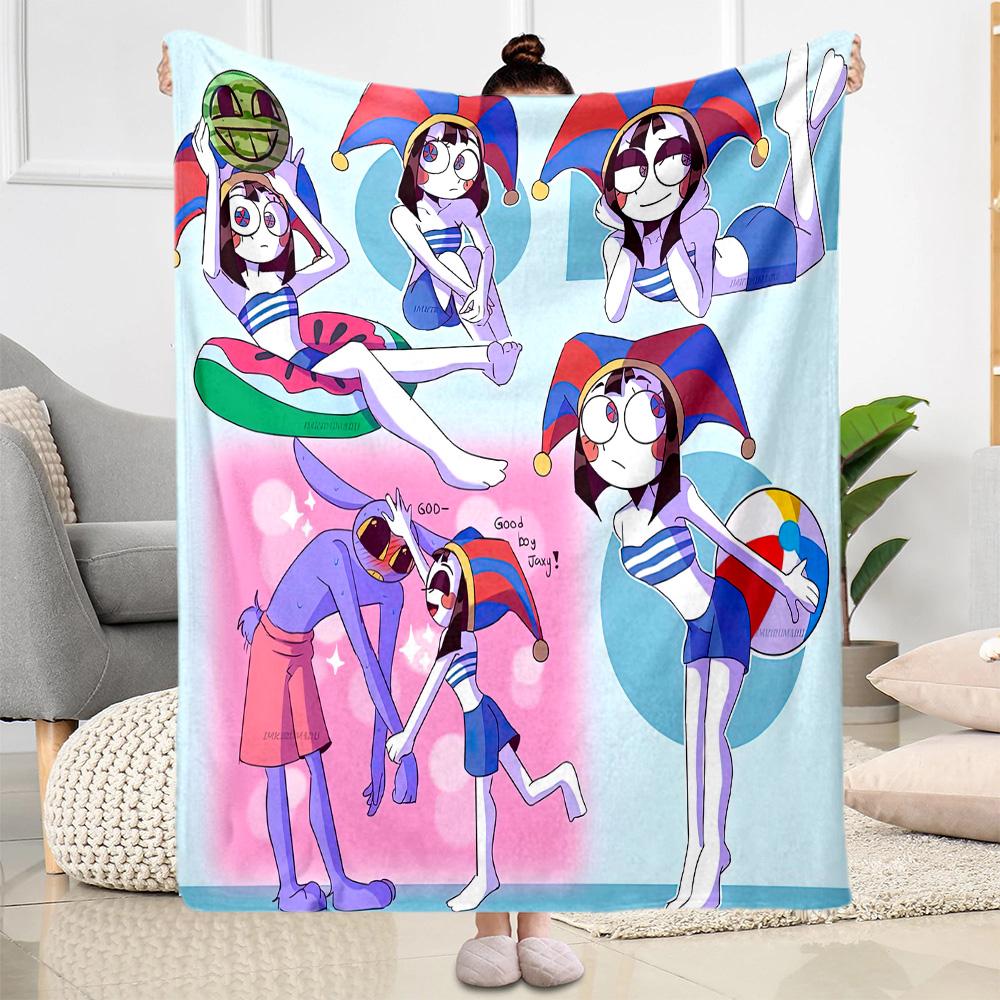 Digital Circus5 Blankets are suitable for living rooms,making them an ideal choice for outdoor travel and gifts.