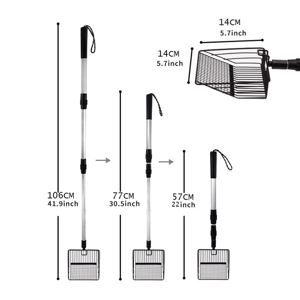 Chicken Coop Rake Retractable Cat Litter Scoop Poop Shovel Garden Separating Poop And Debris Tools Cleaning Tools