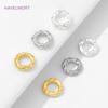 5.7mm/7.7mm Beads Separators Accessories 18K Gold Plated Brass Spacer Beads For Jewelry,Separator For Beads,DIY Accessories