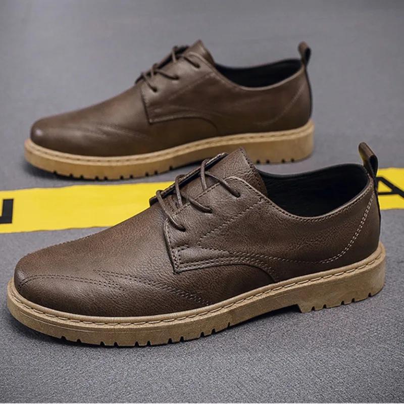 Affärsmäns Formella Skor Mode Herrars Fritidsskor Bekväma Slitstarka Herrars Platåskor Nya Sociala Skor Herr