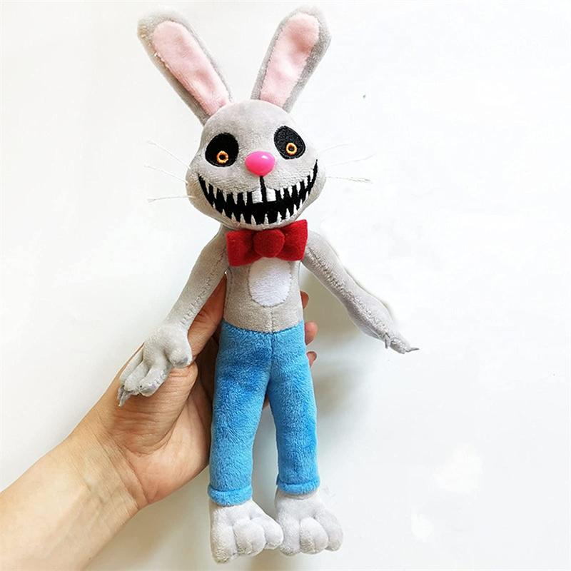 Mr. Hopp's Playhouse 2 Plushies Mr Hopp Mr Stripes Miss Bo Figure Soft Stuffed Animal Doll Horror Plush Toy Halloween Christmas