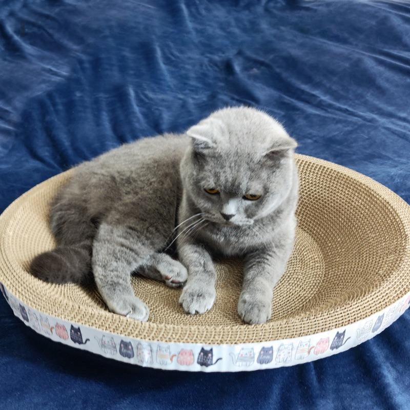 Corrugated Paper Cat Scratch Board Wear-resistant for Playing Sleeping Grinding Claws Cat Bed Thick Durable Pet Toy