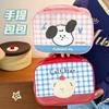 High-value cute cosmetic bag, girl's heart, large-capacity skin care product storage bag, handbag, travel going wash bag