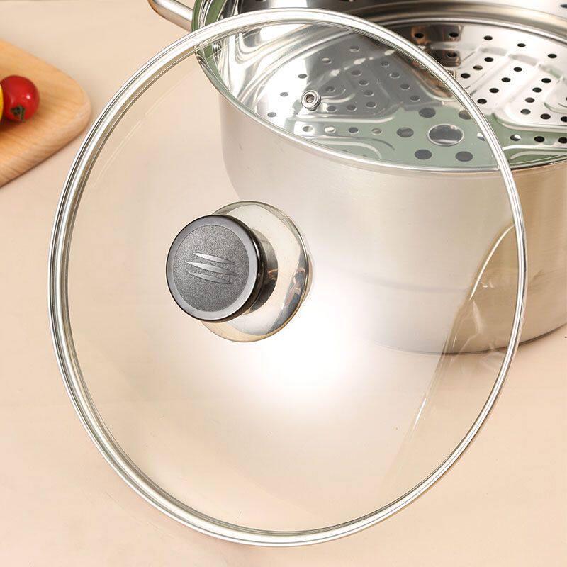 Universal Self-Standing Tempered Glass Pot Lid