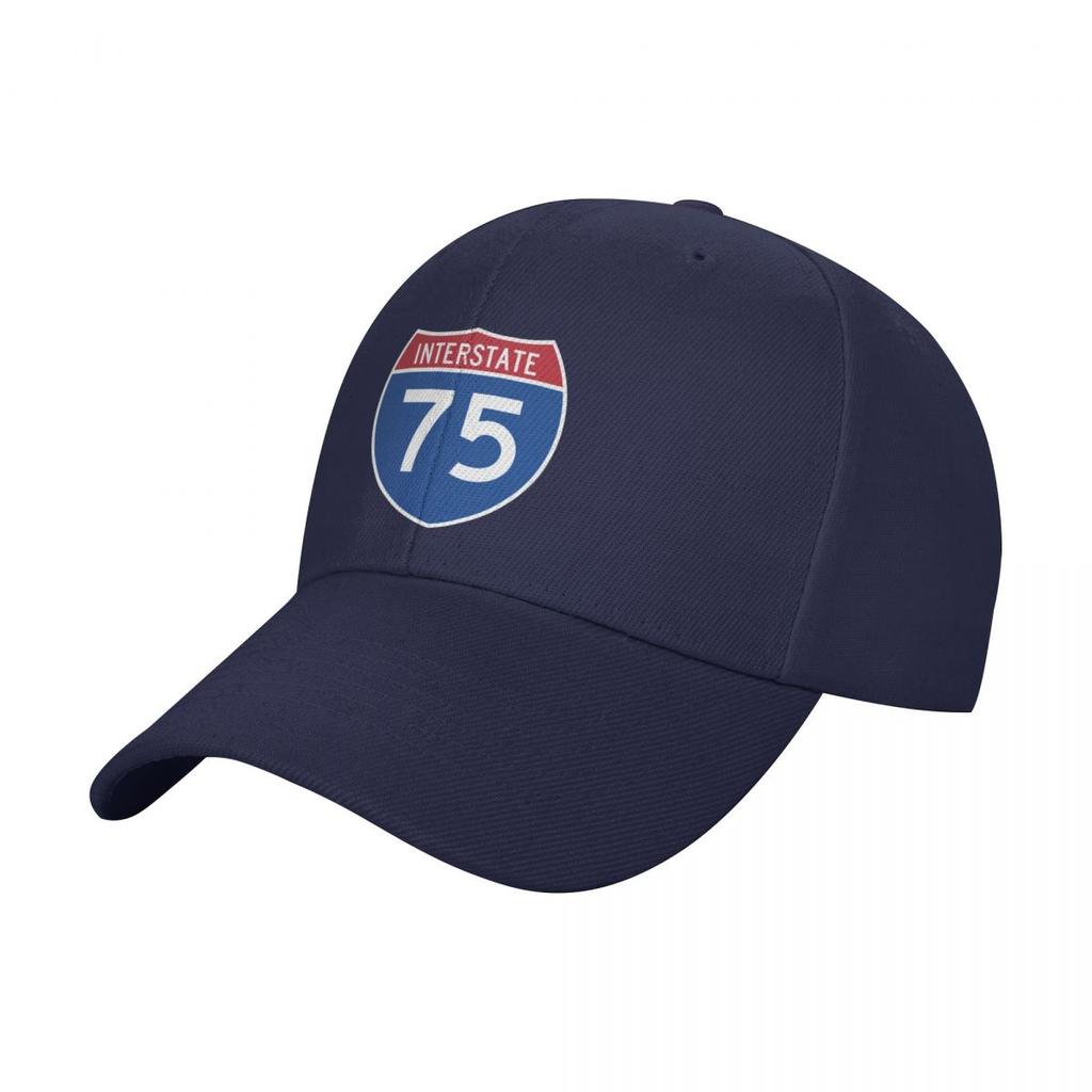 I-75 Interstate Sign Baseball Cap designer cap derby hat Horse Hat Women Men's