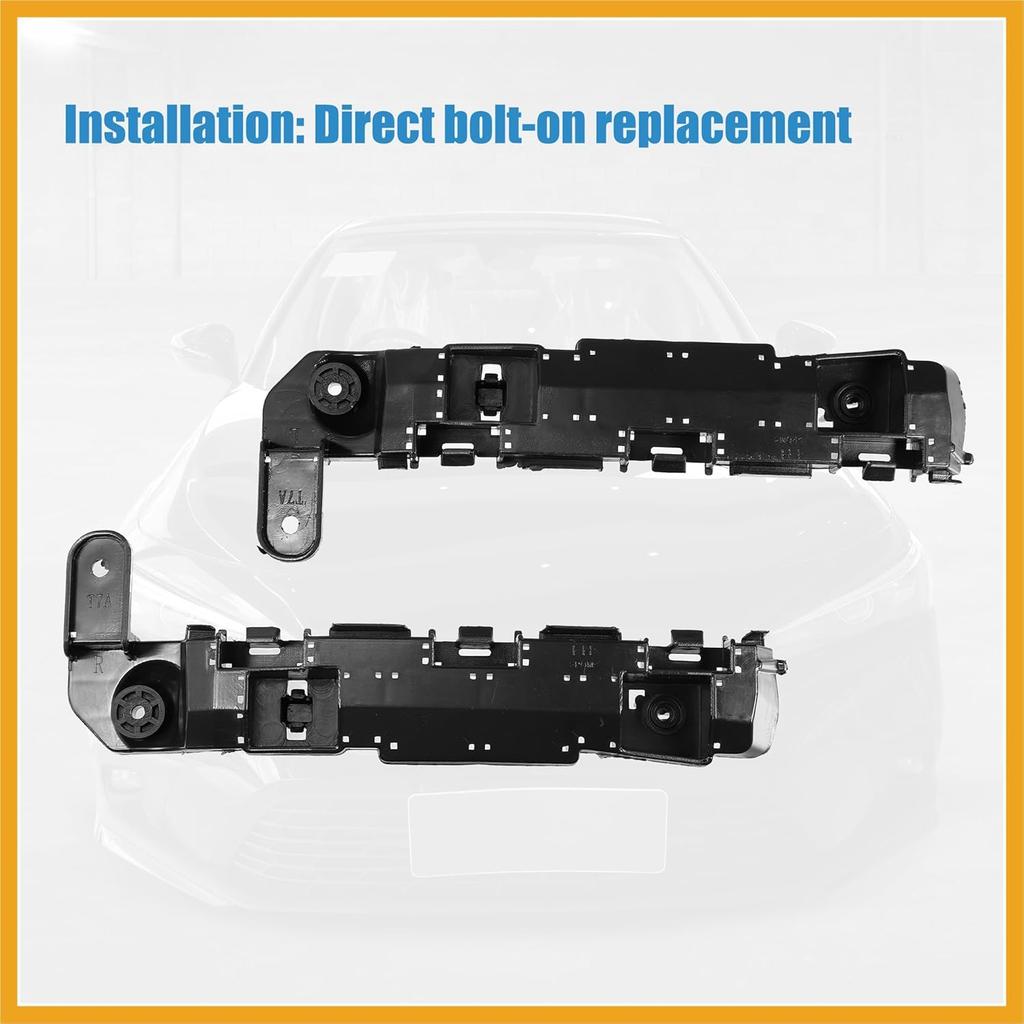 1 Pair Left Right Side Car Front Bumper Mounting Support Bracket for Honda HRV 2016-2021 Replacement