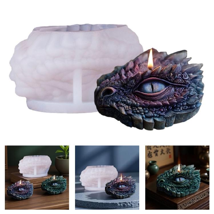 Dragon Eye Shaped Silicone Candle Mould Detachable Reusable Craft Tool For Artistics Creation