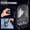 MINI USB Rechargeable LED Flashlight Portable Tail Magnet Flashlight Super Bright Camping Lantern Side COB Emergency Light