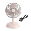 Mini Ventilador Portátil com Cabeça Inclinável de 90 Graus Ventilador de Mesa Recarregável para Casa Escritório Viagem 3 Velocidades Ajustáveis Baixo Ruído Tampa Removível