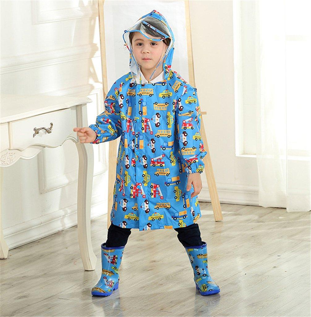 AOIF Rain Kids Elementary School Storage 2048 Children's Raincoat, Gear, Rainwear, Boys, Girls, Students, School, Visor, Raincoat, Backpack, Pouch,
