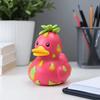Decorative Dragon Fruit Duck Figurine Cartoon Duck Ornament Watermelon Duck Statue  Desktop Display
