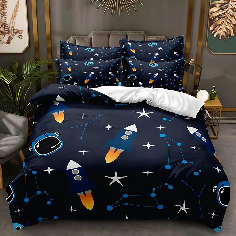 Fashion Technology Printing, 3D Digital Printing, Bedding, Duvet Covers, Pillowcases, Three-piece Sets